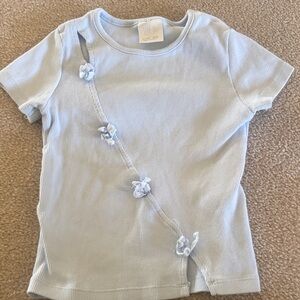 Zara ribbed cotton top